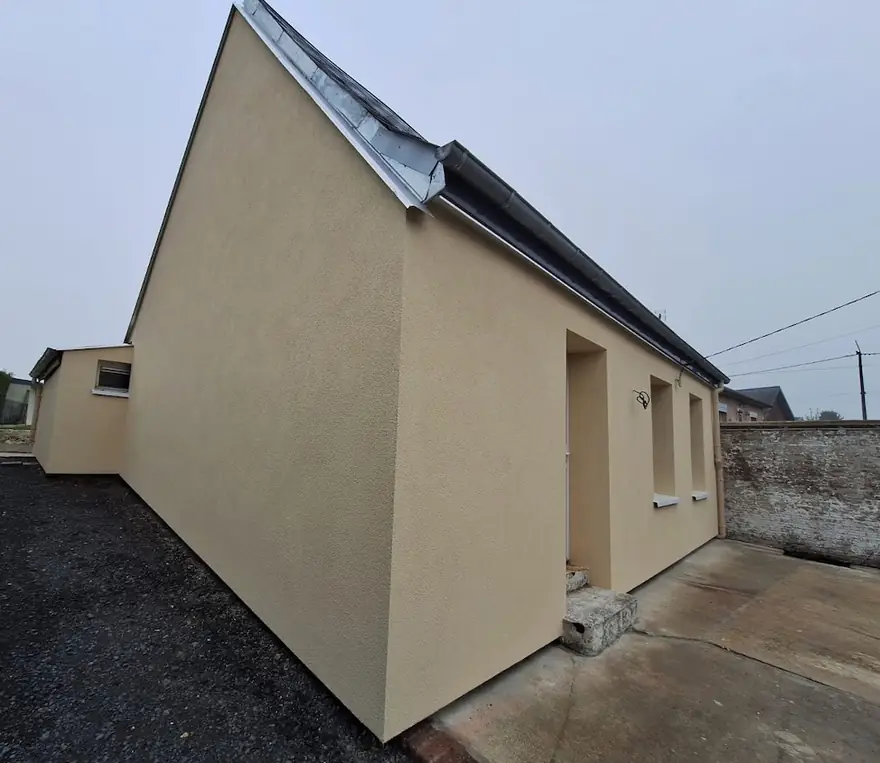 Pavillon rénové après finition crépi